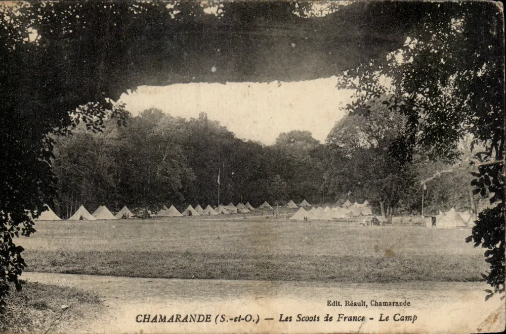 Chamarande (S.-et-O.) — Die Scouts von Frankreich — Der Lagerplatz - Vorderseite
