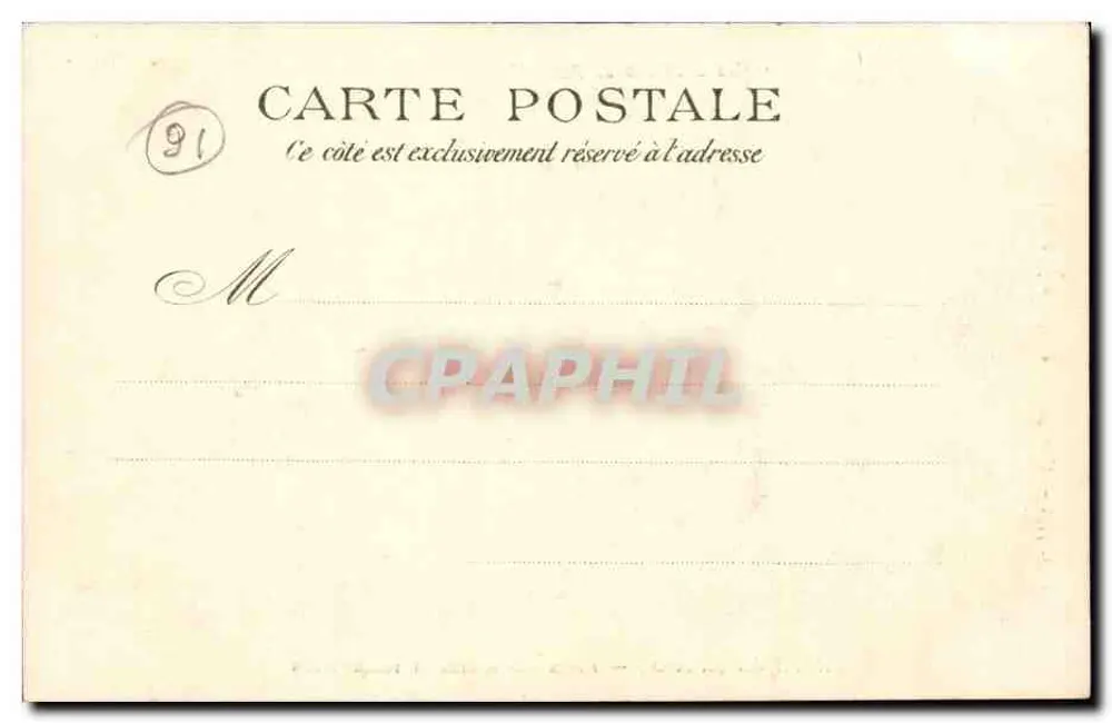 Arpajon (S.-et-O.) — Post- en Telegraafkantoor — "De omgeving van Parijs" - Achterkant