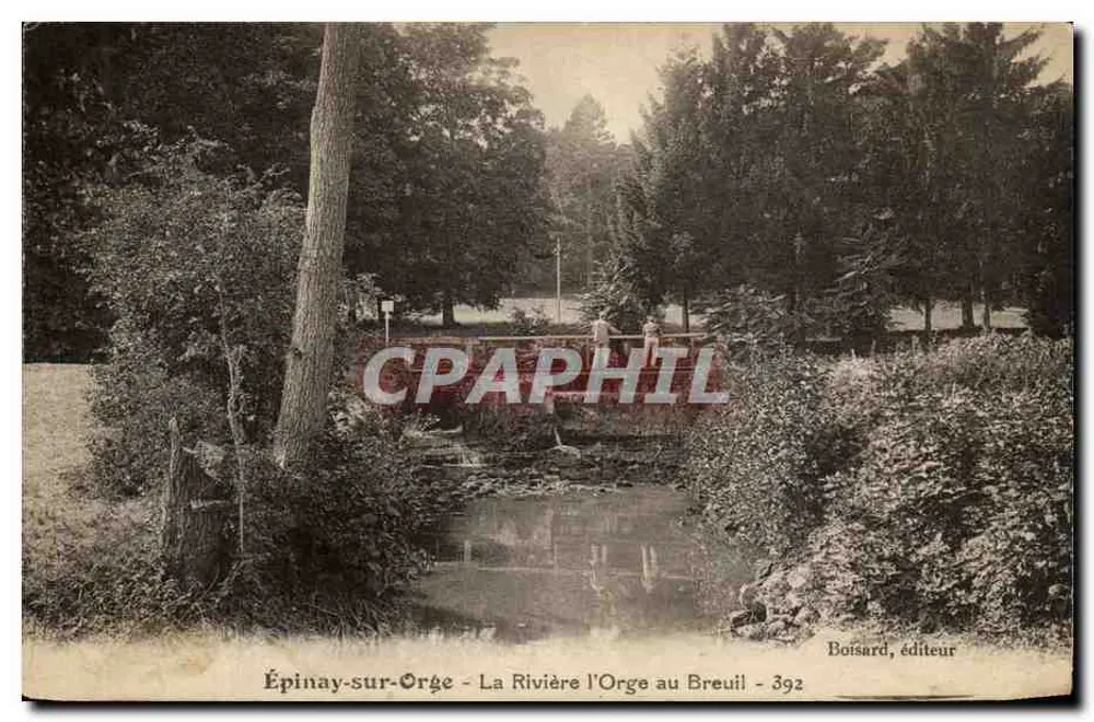 Épinay-sur-Orge — Die Orge-Flussbrücke in Le Breuil — Boisard, Verlag - 392 - Vorderseite