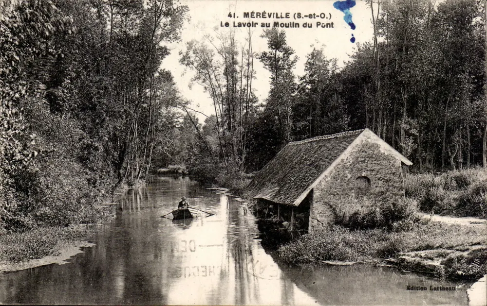 Méréville (S.-et-O.) — Das Waschhaus am Mühle am Brücke — Edition Lartbeau - Vorderseite