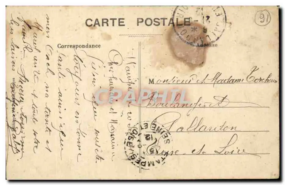 ÉTAMPES (S.-et-O.) - A Torre de Guinette — Vista T. - Verso