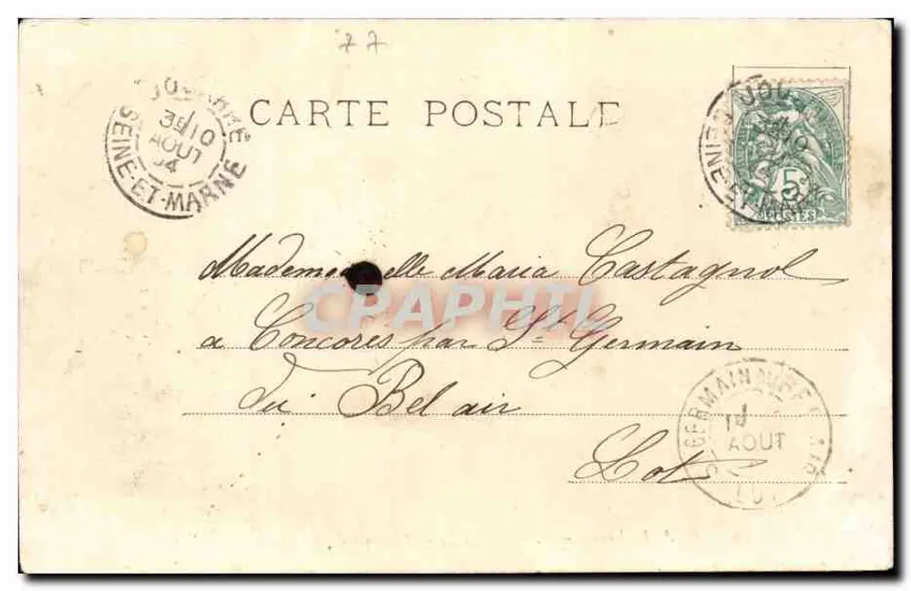 Marché à Meaux — Hôtel Restaurant de la Boule d'Or et écuries pour la marine — A.D. Paris, n°1 - Verso