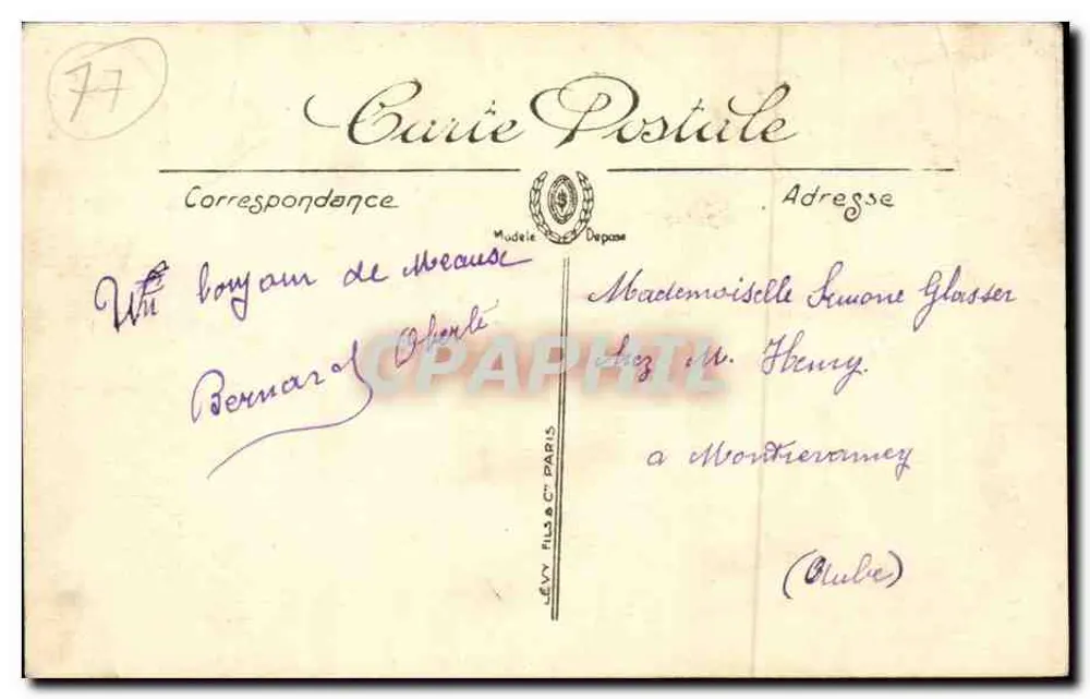 Meaux — A Promenade dos Trinitários — LL. n°48 - Verso