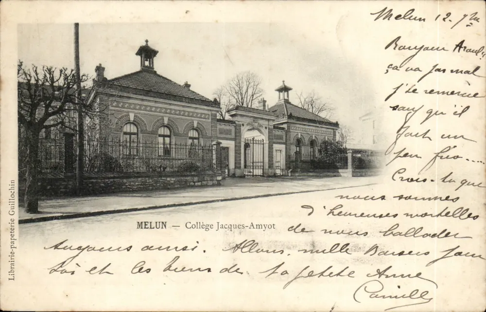 MELUN — Colégio Jacques-Amyot — Livraria e papelaria Guillotclin - Frente