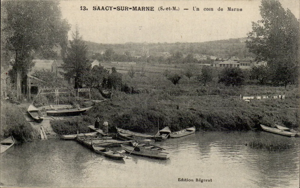 Saacy-sur-Marne (S.-et-M.) — Ein Eckschiff des Marne — Edition Régerat - Vorderseite