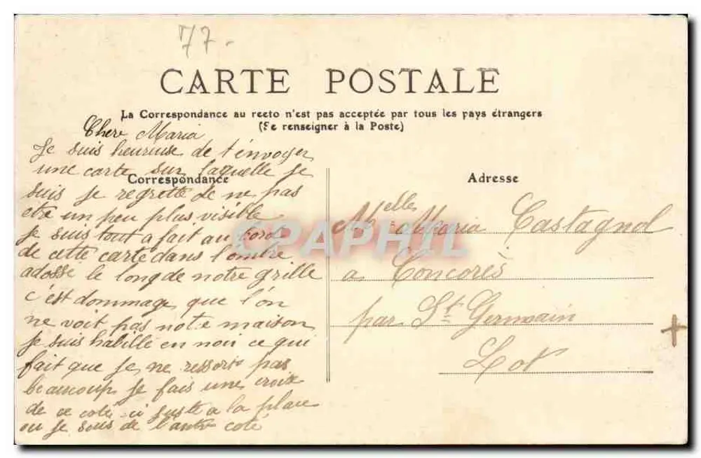 St-JEAN-les-DEUX-JUMEaux — Route de Paris — Édit. Aubry - Rückseite