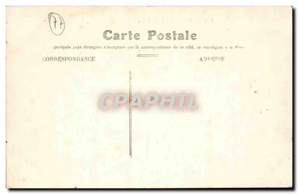 Provins — Fachada do Hospital Geral — E. Ballet, editor - Verso
