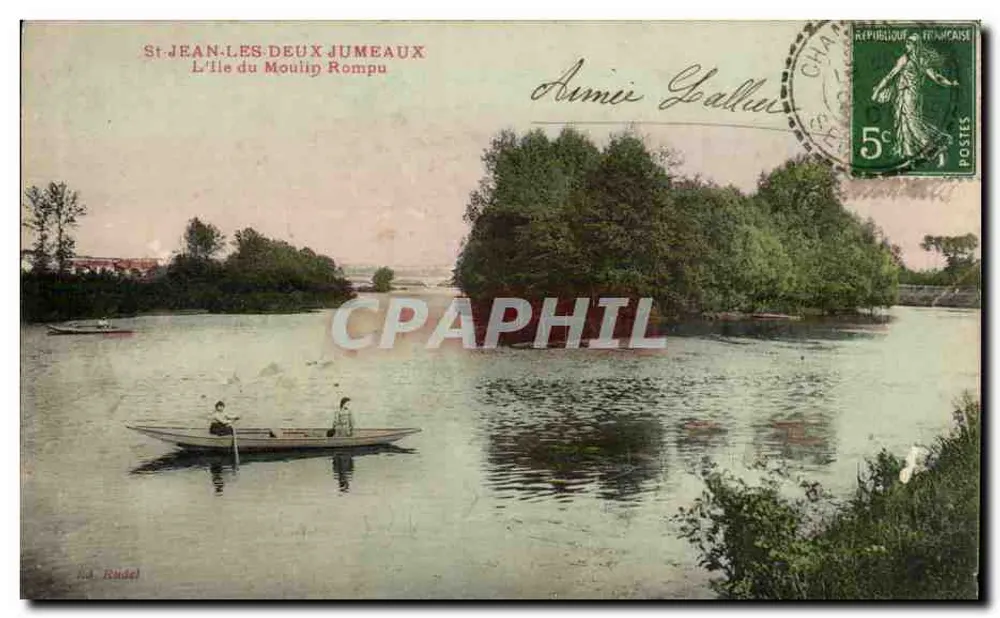 St JEAN-LES-DEUX-JUMEAUX — L'île du Moulin Rompu — La Radel - Vorderseite
