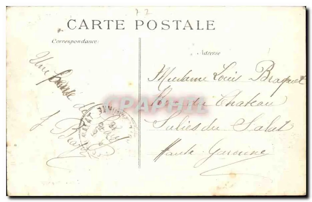 Saacy-sur-Marne (S.&M.) — O Barragem de Méré — Edição Régéral - Verso