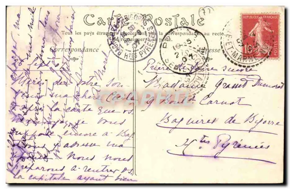 Montferrat — A Gruta — Editor não identificado, número de série não visível - Verso
