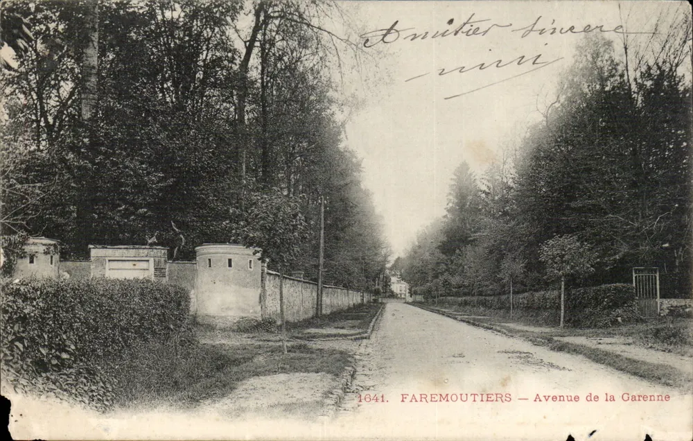 Faremoutiers — Avenue de la Garenne — unbekannter Verlag, Nr. 1641 - Vorderseite