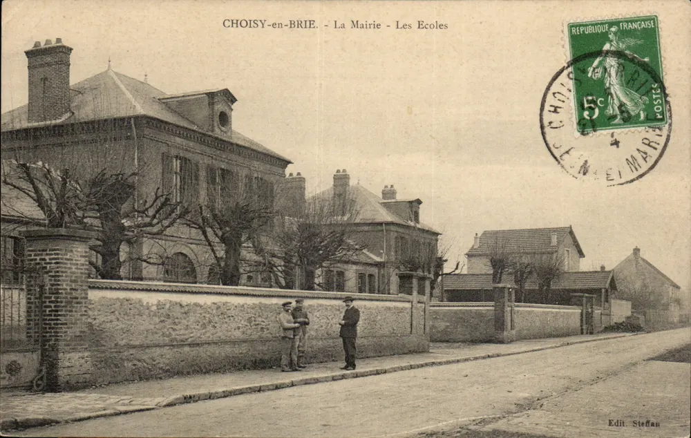 Choisy-en-Brie - Das Rathaus - Die Schulen — Edit. Steffan - Vorderseite