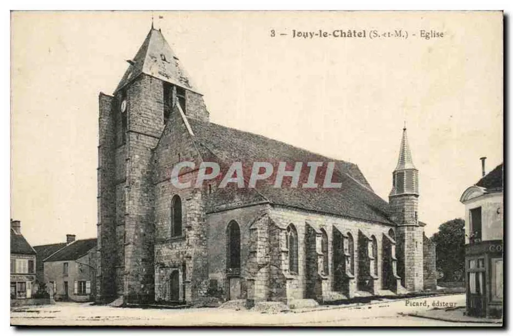 Jouy-le-Châtel (S.-et-M.) — Igreja — Picard, editor - Frente