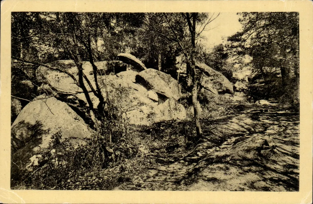 Wald von Fontainebleau — Die Schluchten von Franchart — Ausgabe der Nationalmuseen - Vorderseite
