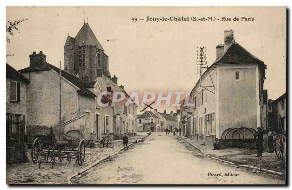 Jouy-le-Châtel (S.-et-M.) — Rue de Paris — Picard, éditeur - Recto