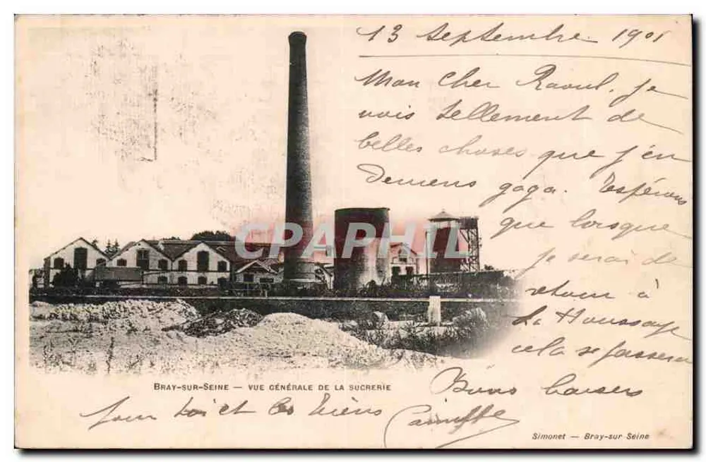 Bray-sur-Seine — Allgemeiner Blick auf die Zuckerfabrik — Simonet, Bray-sur-Seine - Vorderseite