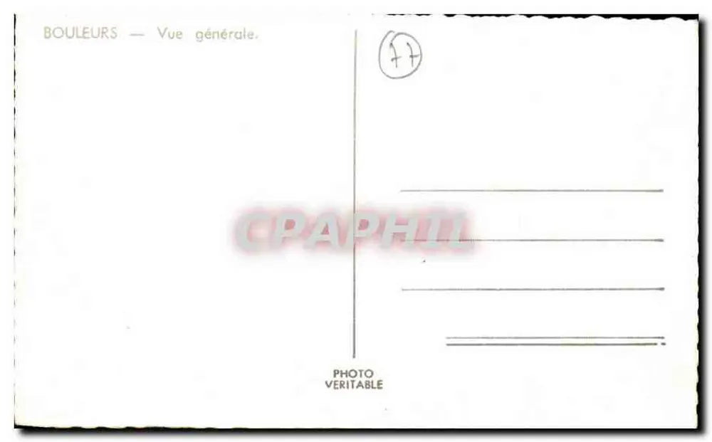 Bouleurs — Visão geral - Verso