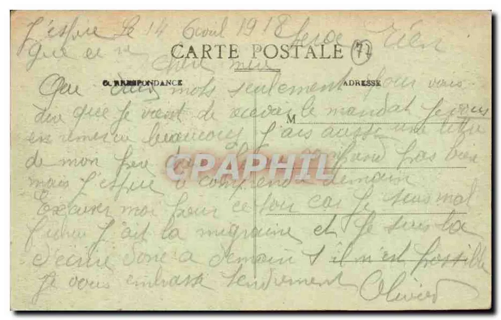 Provins - Grange aux Dîmes — editor A. Vermand - Verso