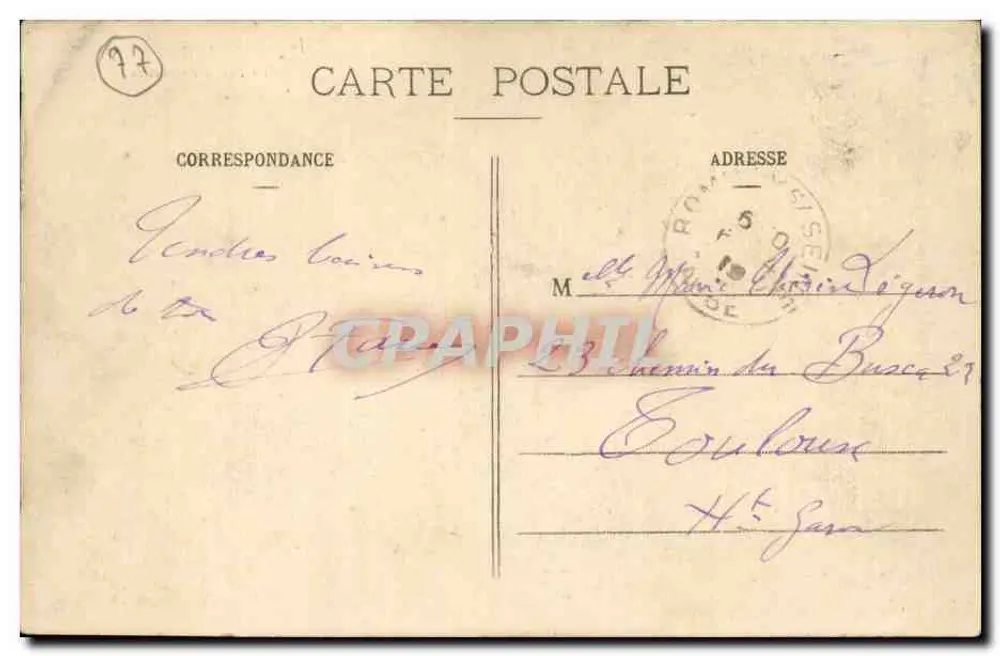 Provins - O Palácio de Justiça — Editor Lescadrille, n°38 - Verso