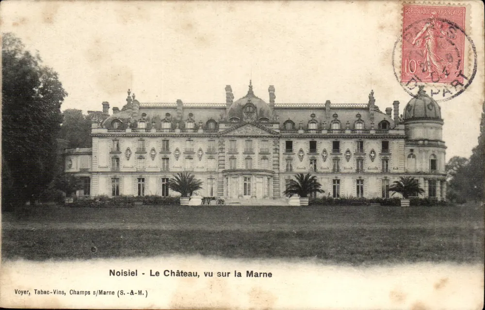 Noisiel - O Castelo, visto sobre a Marne — Voyer, Tabac-Vins, Champs s/Marne (S.-&-M.) - Frente