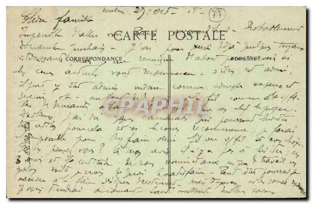 Melun — Igreja de São Aspais — editor Simon, n° 820 - Verso