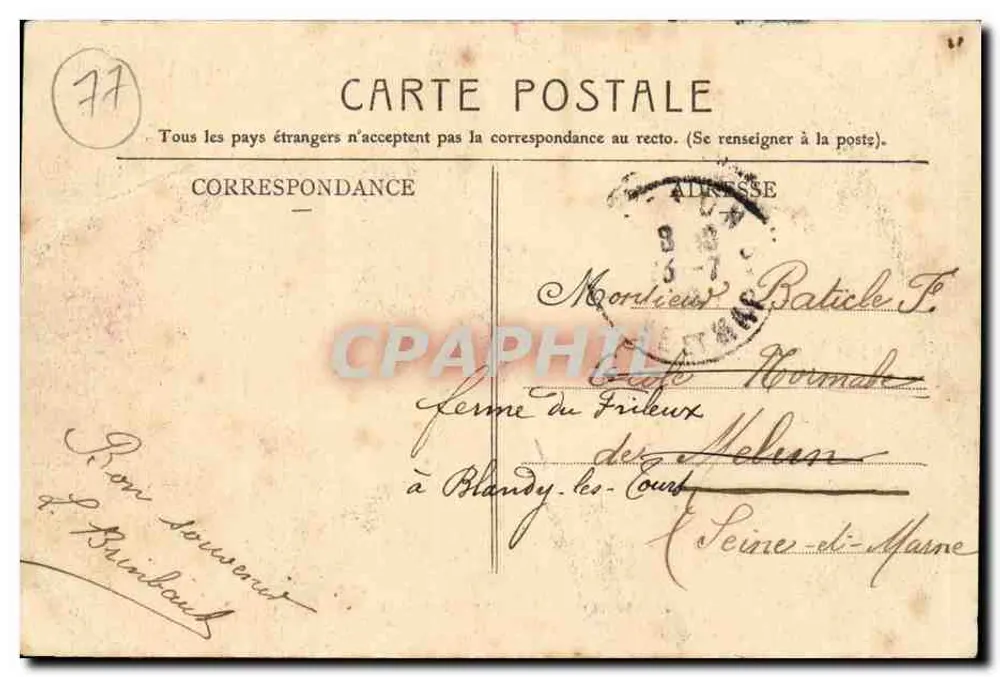 Ferrières — Eerwaardige Poort en Kasteel — Marchal, Uitgever - Achterkant