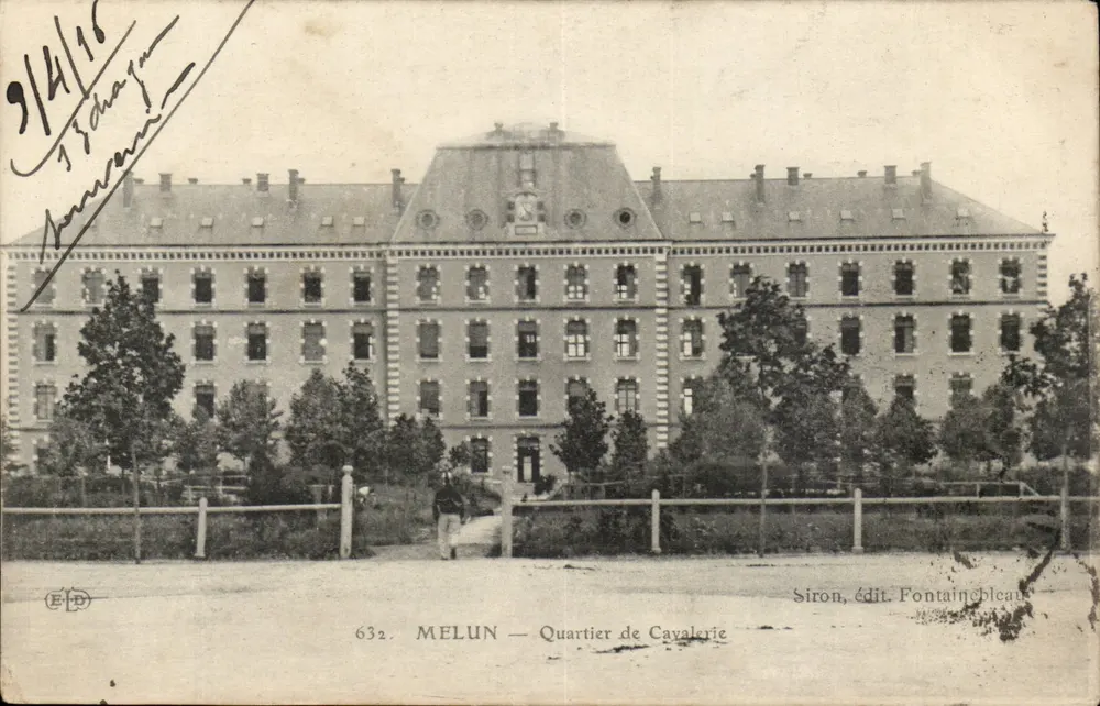 MELUN — Bairro da Cavalaria — Siron, editor Fontainebleau - Frente