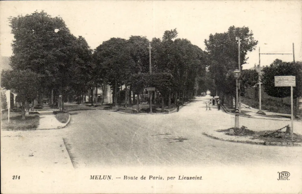 MELUN — Rua de Paris, por Lieusaint — ND Phot. n°214 - Frente