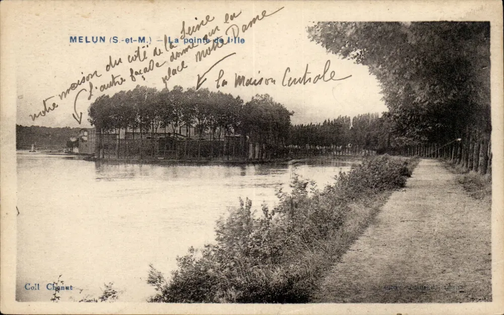 Melun (S.-et-M.) — A ponta de Ville — Coll. Chanet - Frente