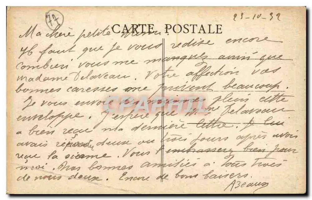 Melun (S.-et-M.) — A ponta de Ville — Coll. Chanet - Verso