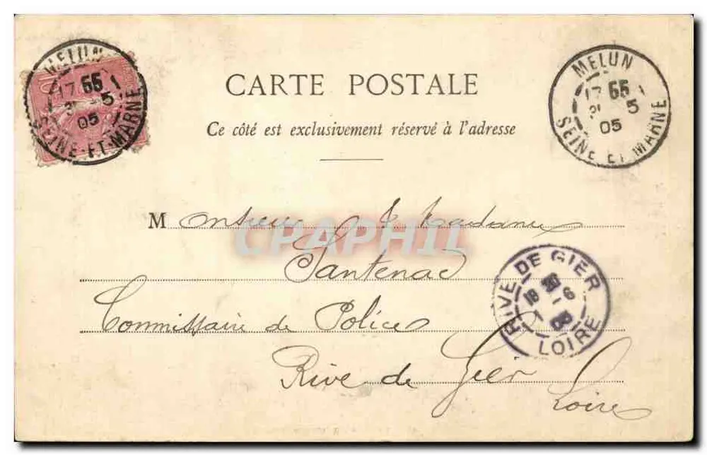 Melun, o Monumento dos Crianças de Seine-et-Marne — Thibault, editores, Melun-Fontainebleau - Verso