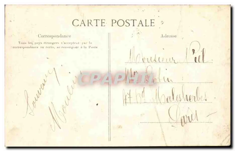 MELUN — Ponte do antigo Châtelet — Editor: P. Boucher, n° 339 - Verso