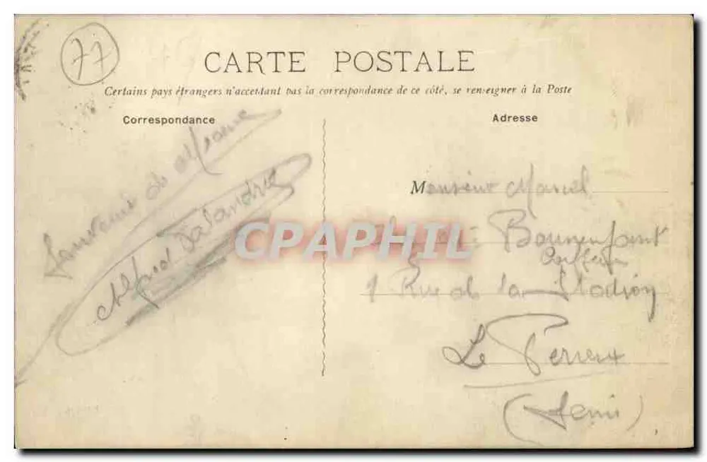 Meaux — O Velho Porto — Edição E. H. - Verso