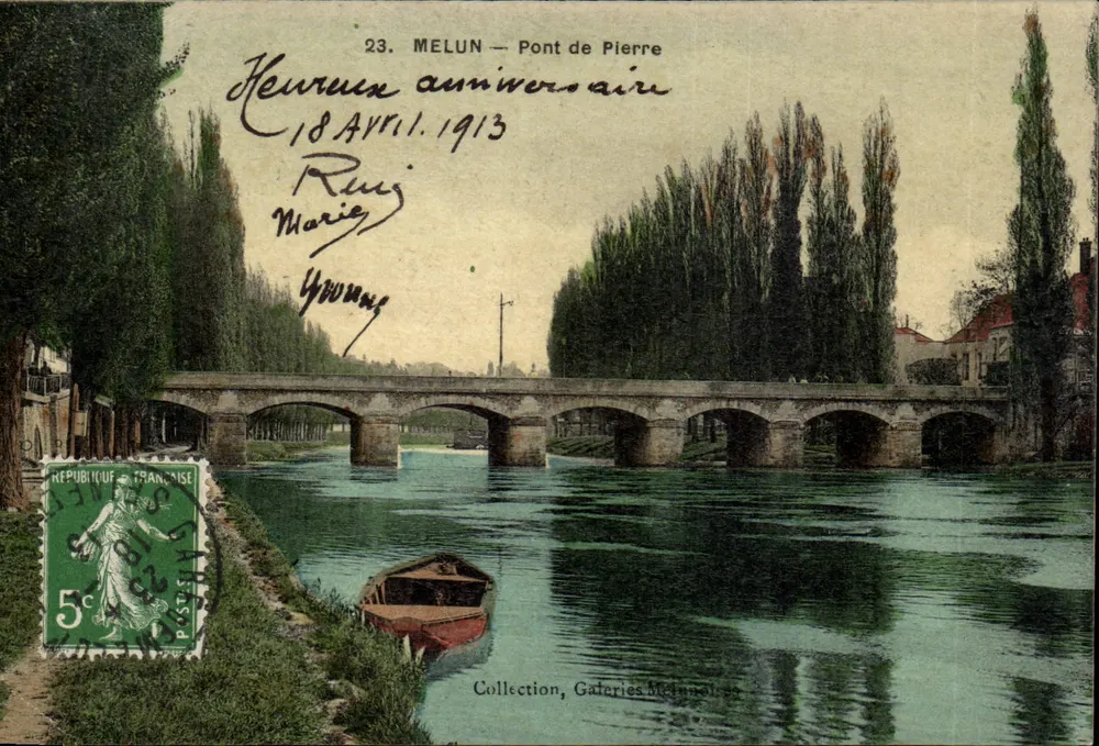 Melun — Steenbrug — Collectie, Galerijen Melun - Voorkant