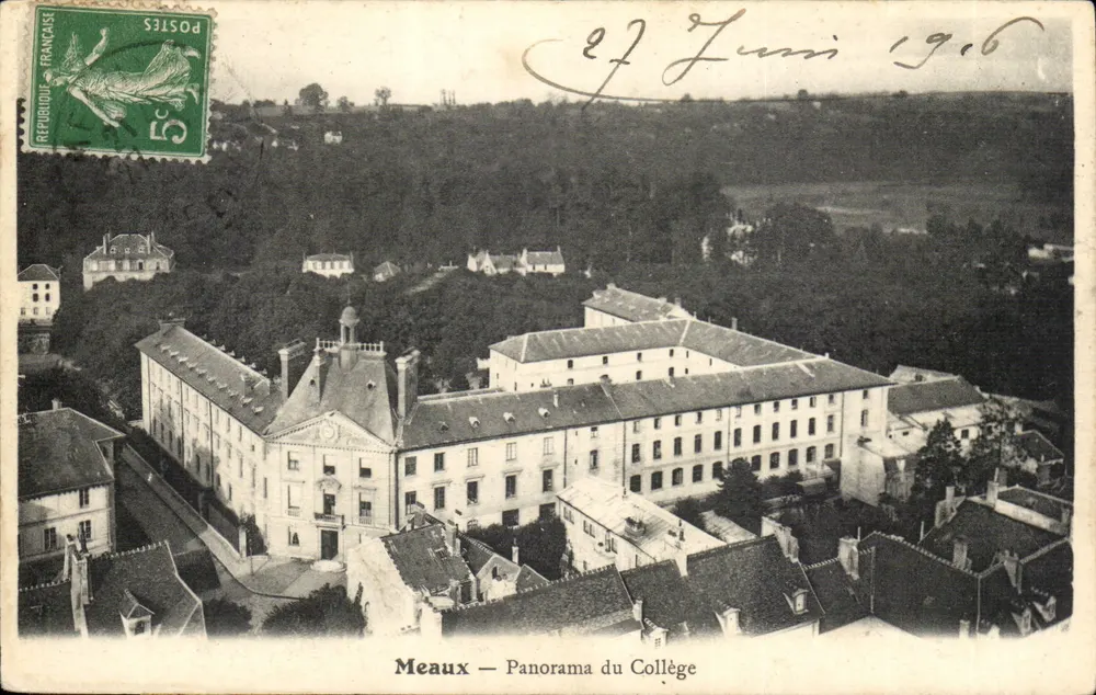 Meaux — Panorama do Colégio — Editor não visível - Frente