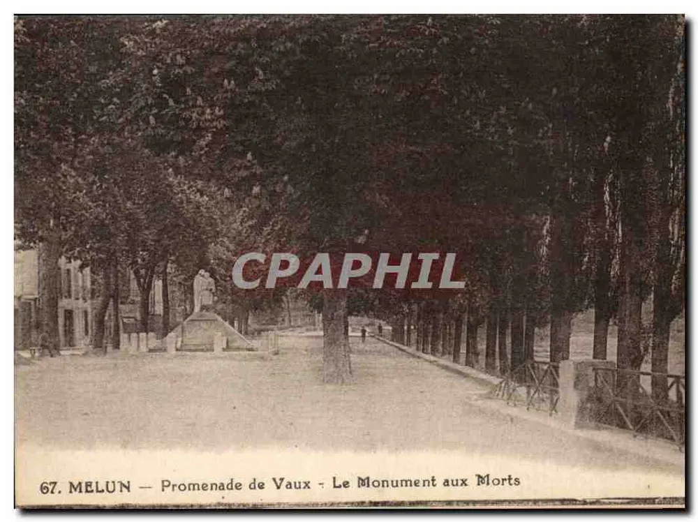 Melun — Promenade de Vaux — Denkmal für die Toten - Vorderseite