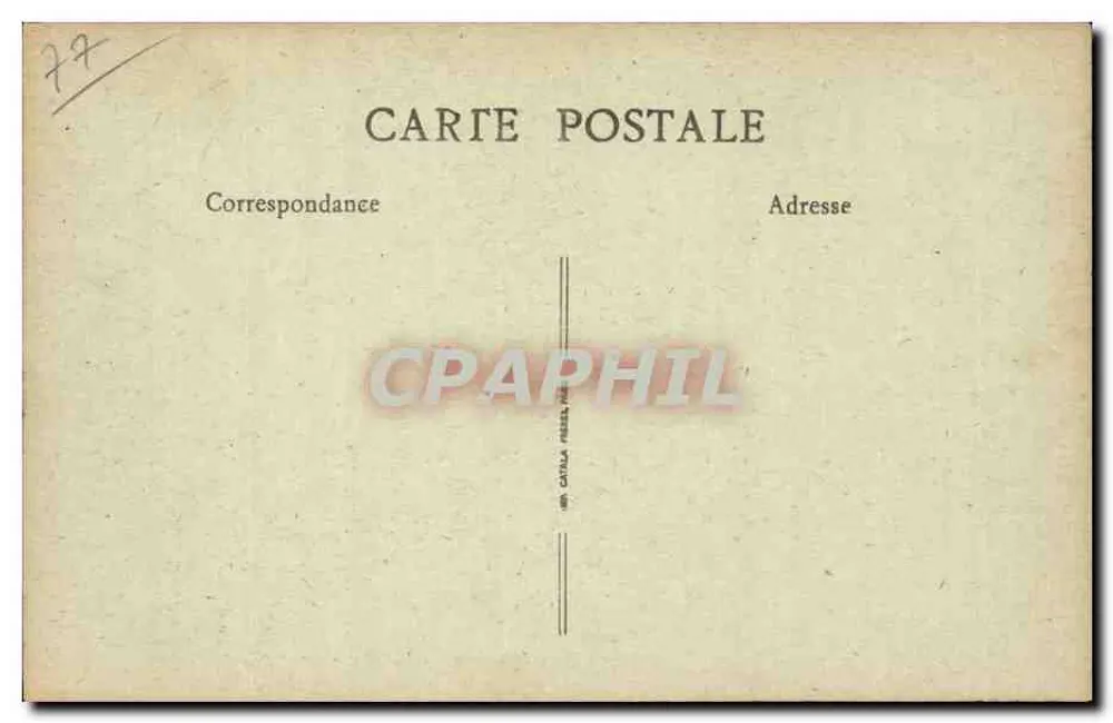 Crécy-en-Brie (S.-et-M.) — Interior de la Iglesia — B.F. - Reverso