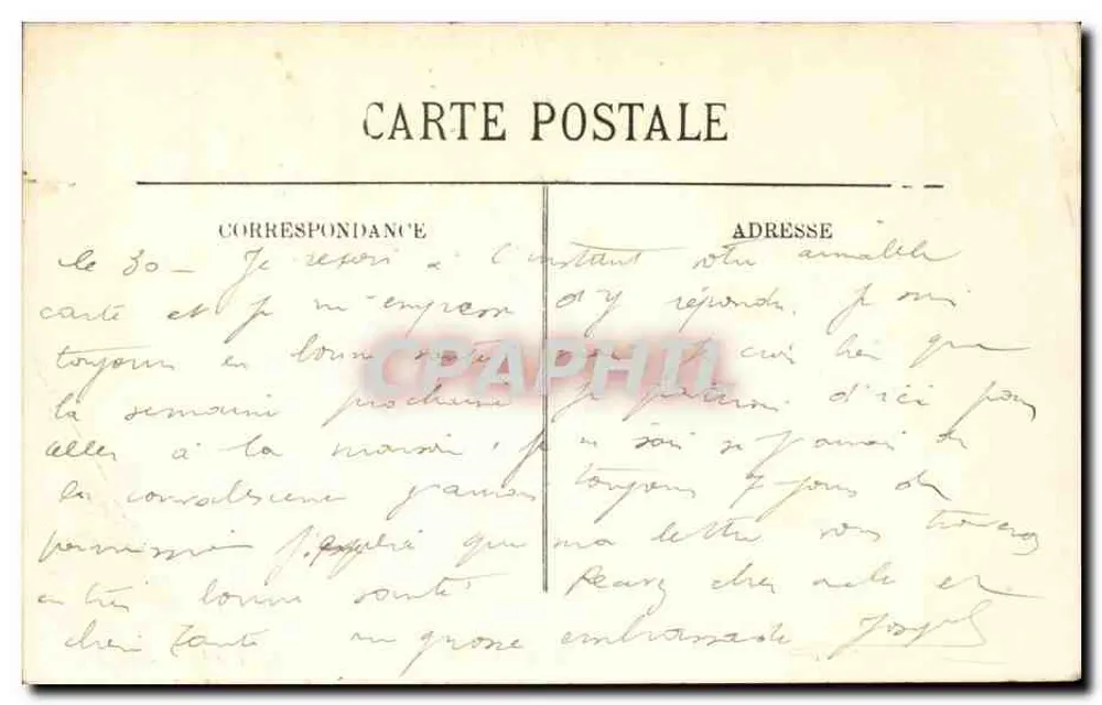 Fontainebleau — La Rue Grande — LL. — Verlag LL, Nr. 375 - Rückseite