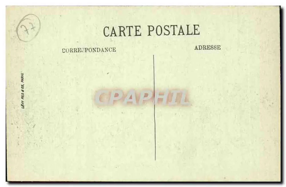 Fontainebleau — Das Schloss — Die Avenue der Wasserfälle — N. G. - Rückseite