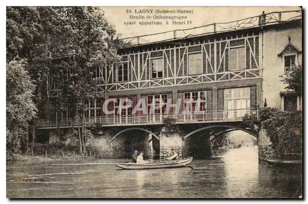 Lagny (Seine-et-Marne) — Mühle von Quincangrogne, gehörte Henri IV — Verleger nicht sichtbar - Vorderseite