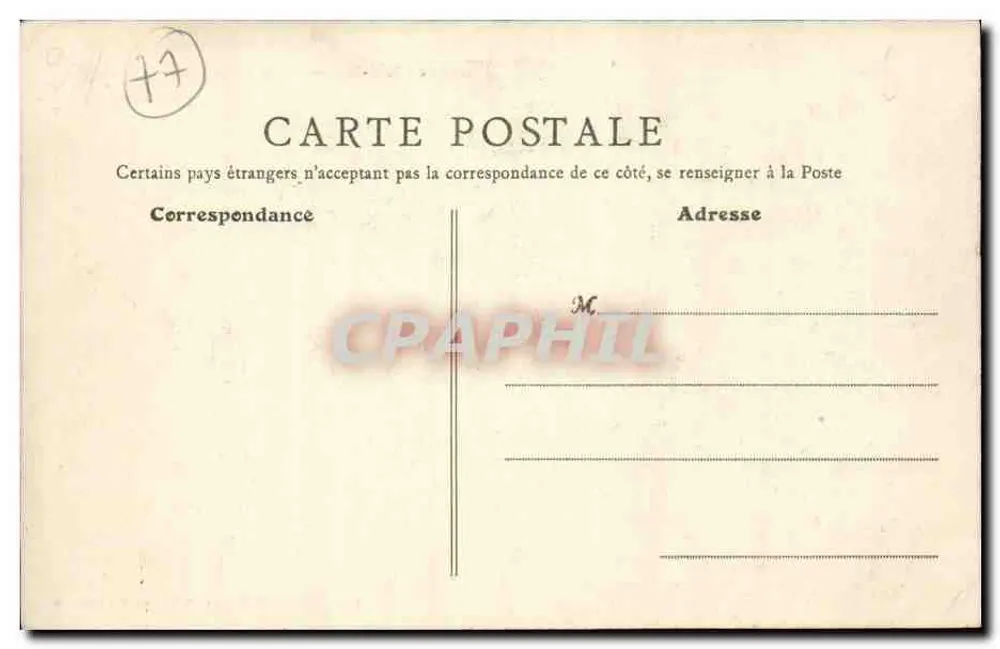 Jouarre (S.-et-M.) — Place Saint-Paul — Die Krypta — Papeterie A. Gagey - Jouarre - Rückseite