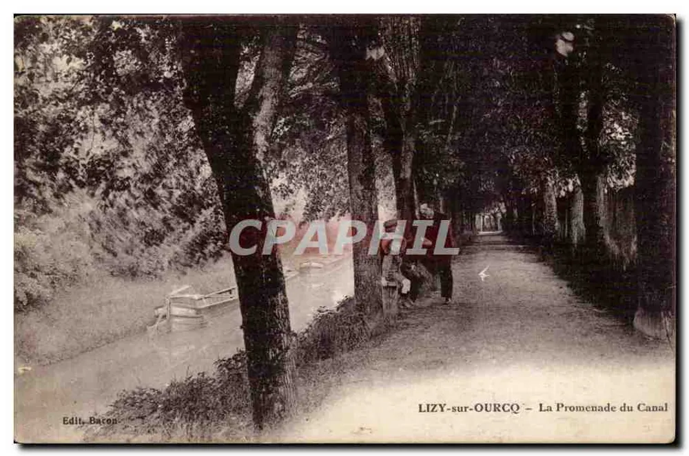 LIZY-sur-OURCQ — Die Kanalpromenade — Edit. Bacon - Vorderseite