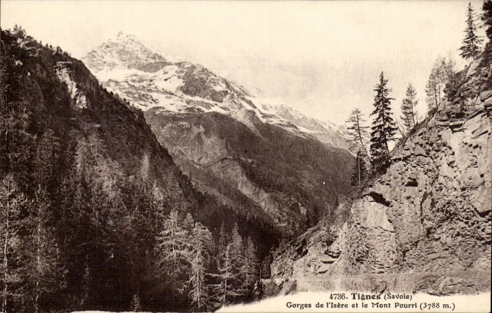 Gorges de l'Isère und der Mont Pourri — Tignes (Savoie) — Edition 'Les Joies Coins de Savoie' n°4736 - Vorderseite