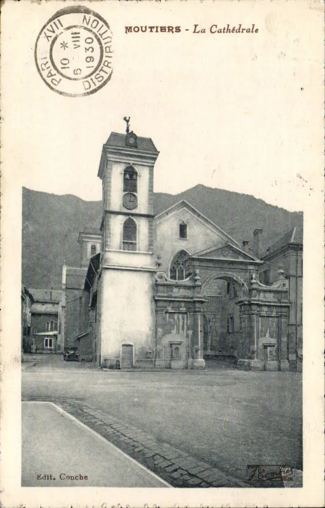 Moutiers - A Catedral — editor Conche, número de série não visível - Frente