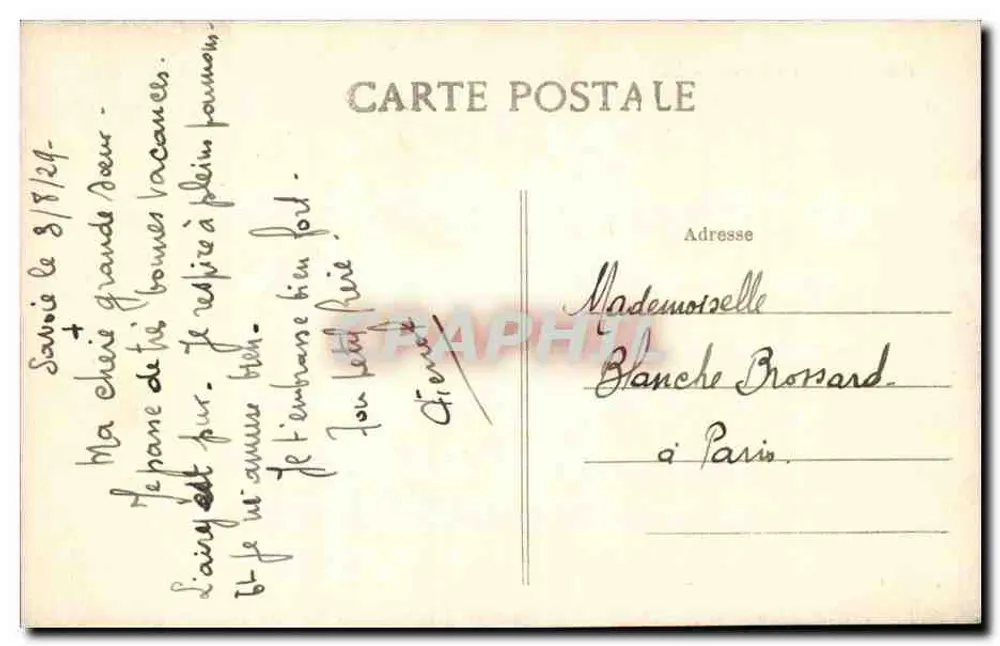 Plancherine (Savoie) — A Igreja — G. H. A. - Verso