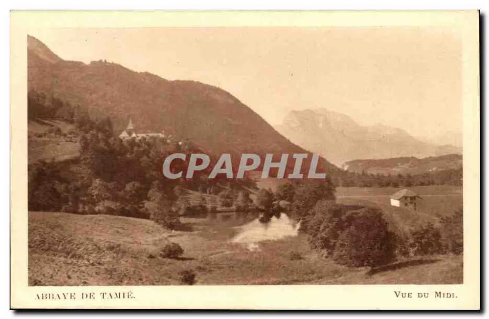 Abadia de Tamié — Vista do Sul — editor não identificado - Frente