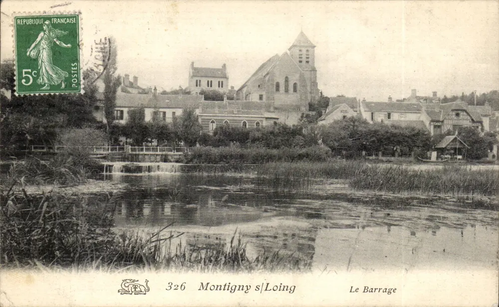 Montigny-sur-Loing — O Barragem — Editor não identificado, n° 326 - Frente