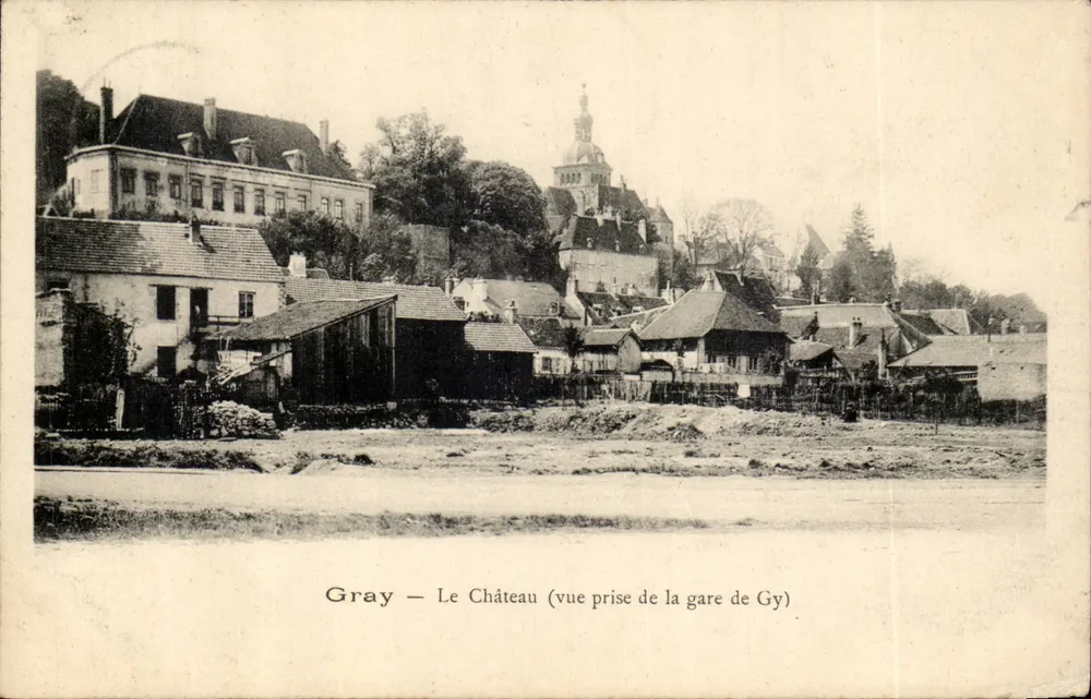 Gray — Das Schloss (Aussicht vom Bahnhof Gy) — unbekannter Verleger - Vorderseite