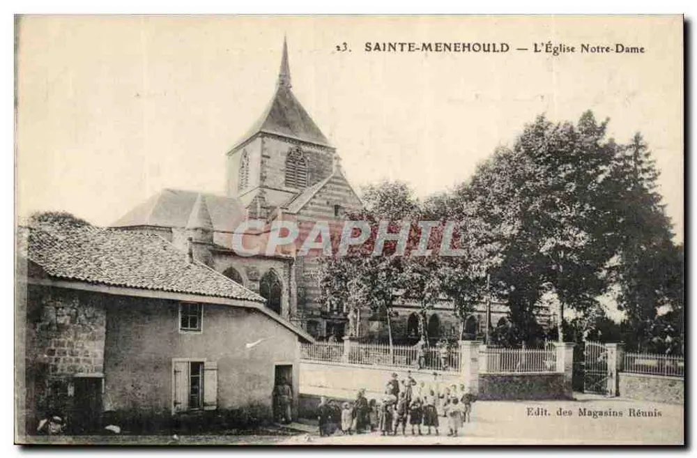 Sainte-Menehould — Die Kirche Notre-Dame — Edit. des Magasins Réunis - Vorderseite