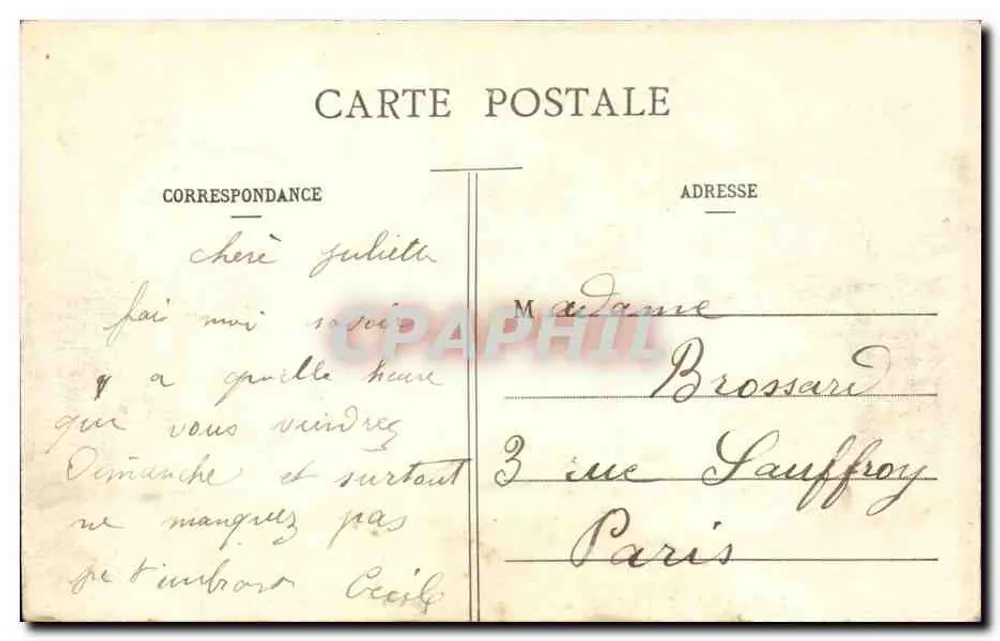 Paris - Buttes Chaumont - O Pavilhão-Restaurante — editor '339.' - Verso